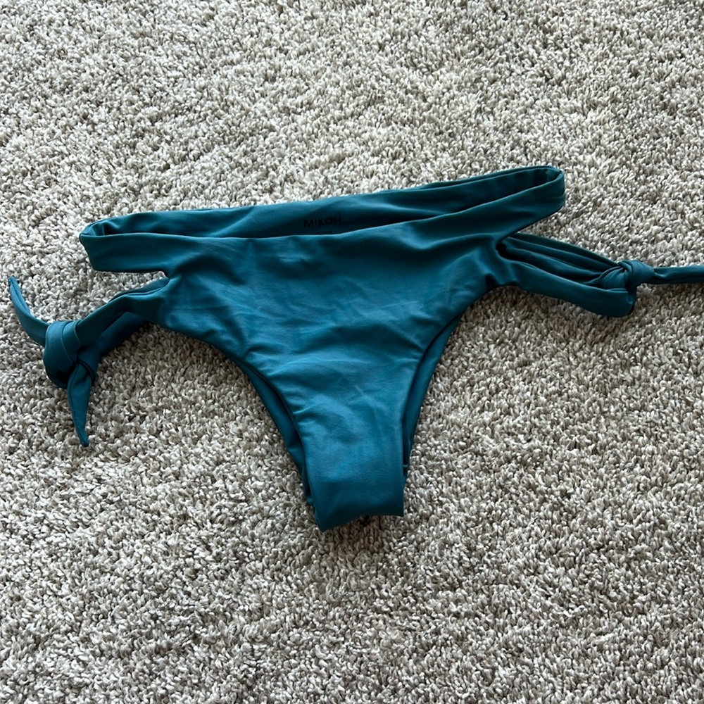 Mikoh green cut out cheeky bottoms